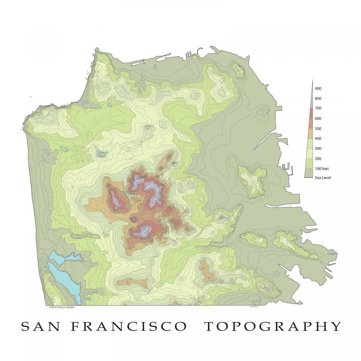 San Francisco carte topographique
