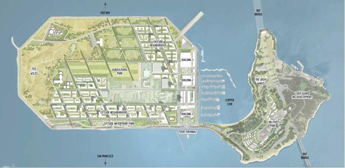 Carte de l'île au trésor de San Francisco