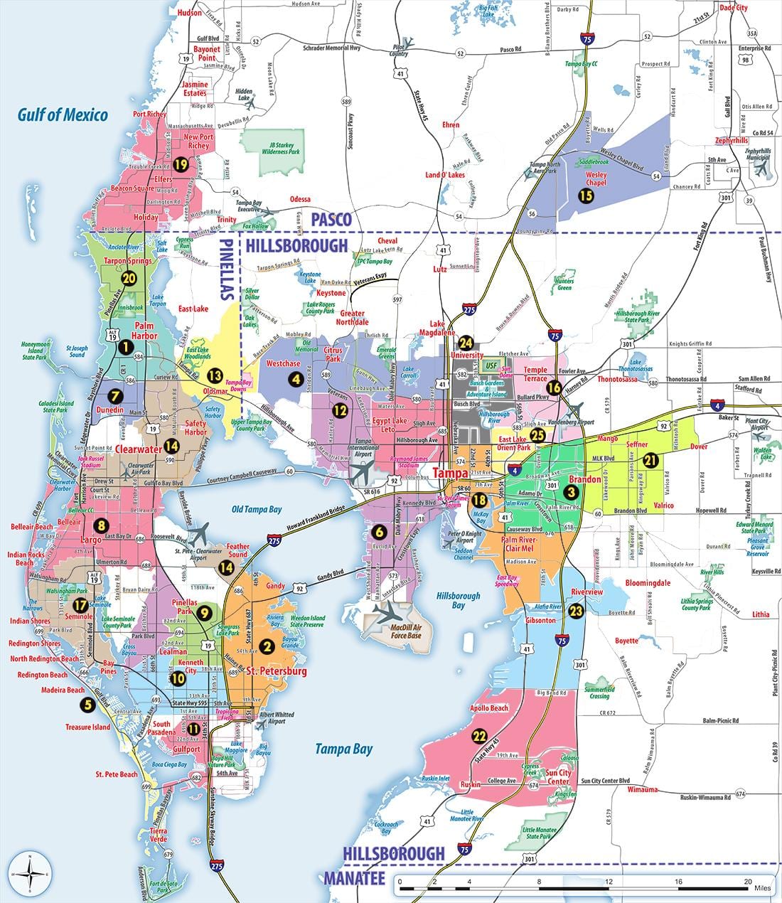 San Francisco bay area code postal de la carte