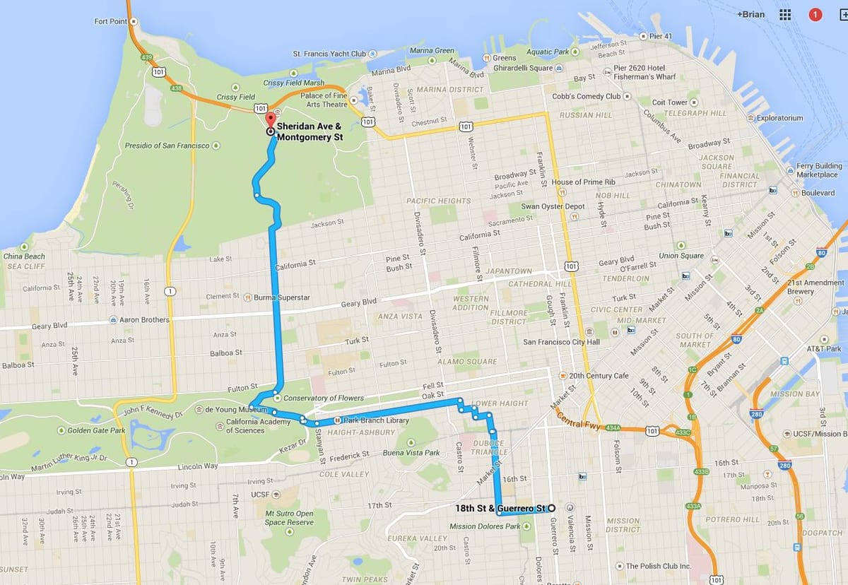 Carte de presidio vélo