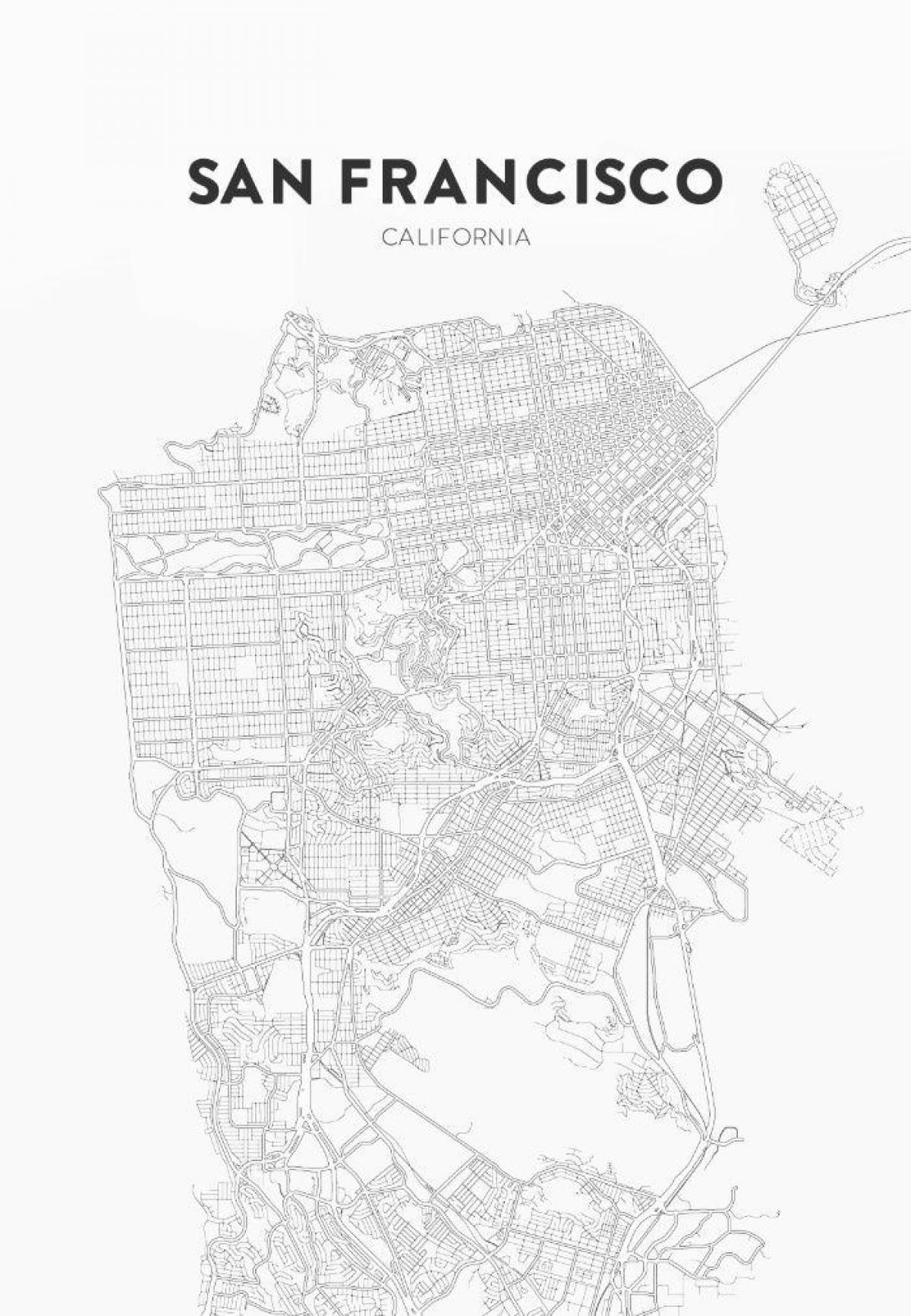 imprimer la carte de San Francisco