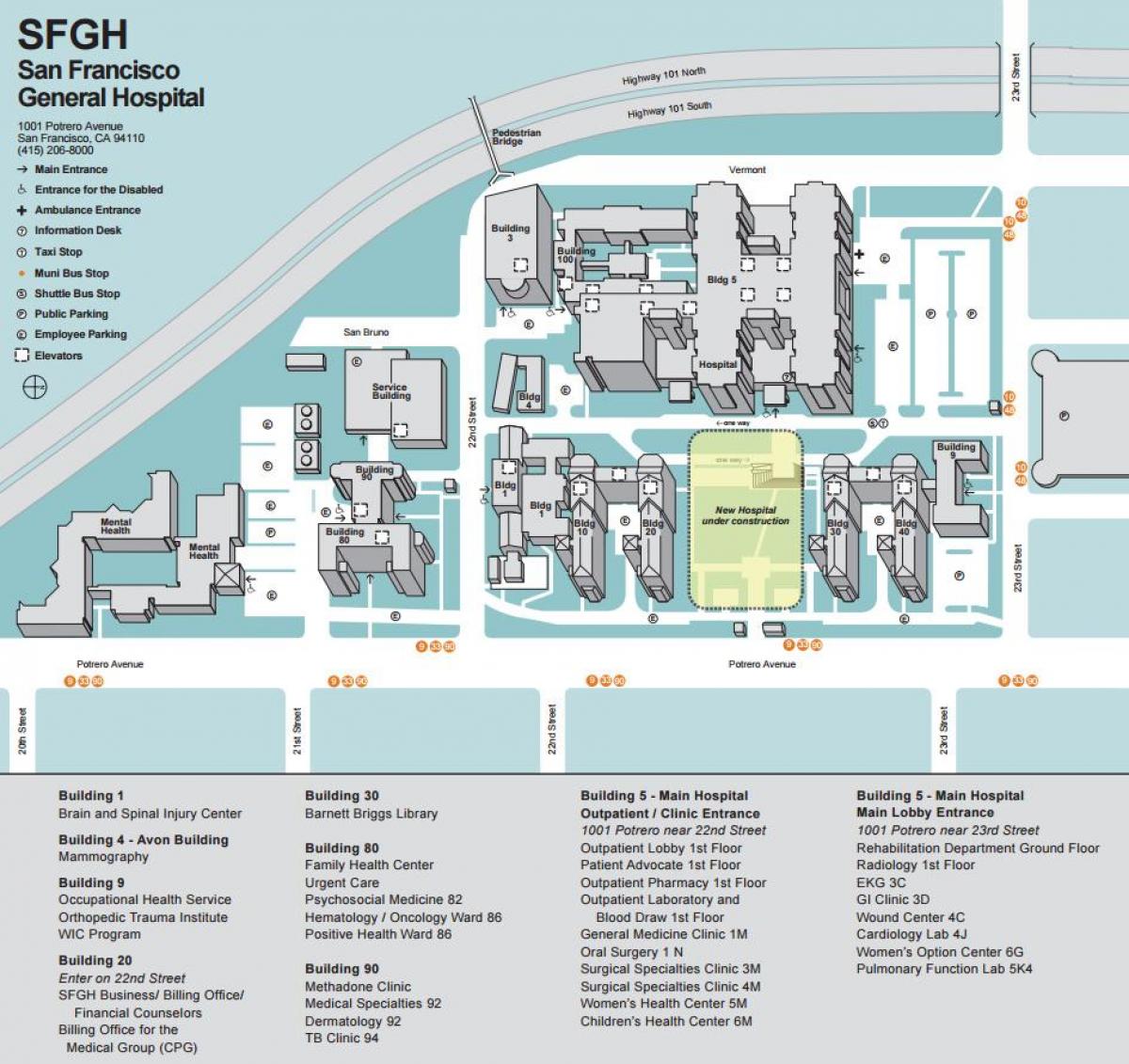 SFgh carte du campus