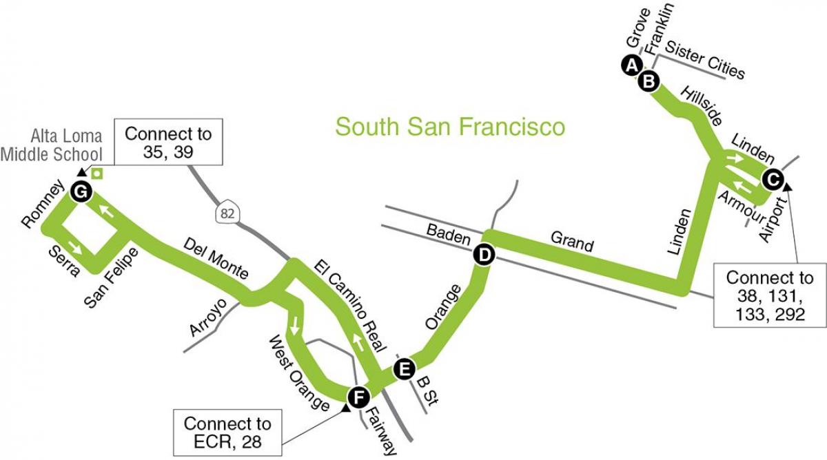 Carte de San Francisco écoles élémentaires
