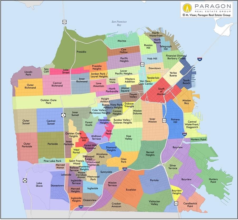 Carte de SF de la propriété