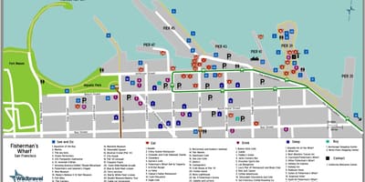 Carte de San Francisco fisherman's wharf