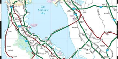 Carte de la baie de San Francisco