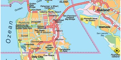 Carte du comté de San Francisco