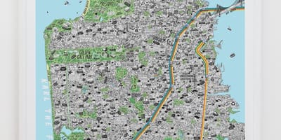 Carte d'art de San Francisco