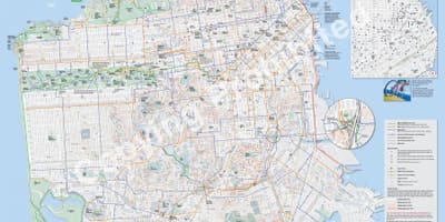 Carte de San Francisco à vélo