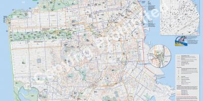 Carte de San Francisco à vélo