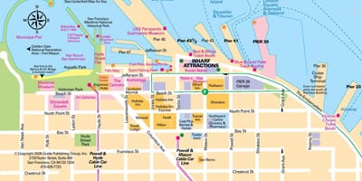 Carte de fisherman's wharf de San Francisco