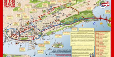 San Francisco hop on hop off bus de la carte