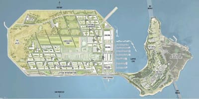 Carte de l'île au trésor de San Francisco