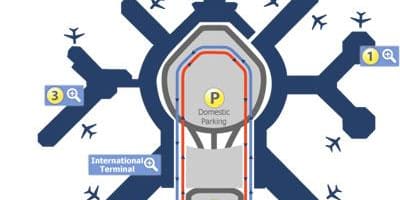 L'aéroport de San Francisco porte carte
