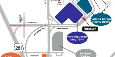 Carte de l'aéroport de San Francisco parking