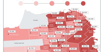 Région de la baie de prix de location à la carte