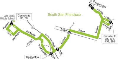 Carte de San Francisco écoles élémentaires