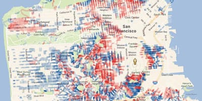 Carte de San Francisco altitude
