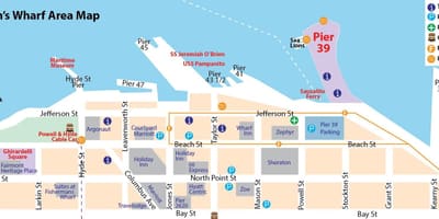San Francisco carte de choses à faire
