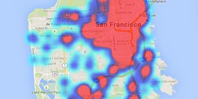 Carte de San Francisco selles