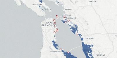 Carte de San Francisco inondation