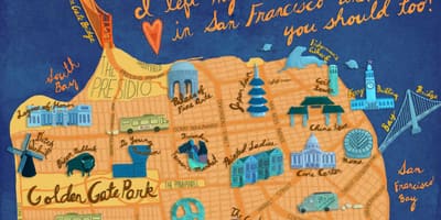 Carte de San Francisco illustration