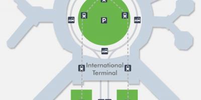 Carte de l'OFS terminal 1 de l'aéroport