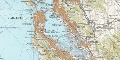 Carte de soviétique San Francisco